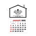 2-Color Stick Up Grid, English (14-Month) House Shape