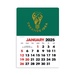2-Color Stick Up Grid, English (14-Month) Rectangle Shape