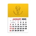 2-Color Stick Up Grid, English (14-Month) Rectangle Shape