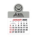 2-Color Stick Up Grid, English (14-Month) Smiley Face Shape