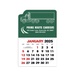 2-Color Stick Up Grid, English (14-Month) Left-Facing Tractor Trailer