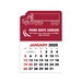 2-Color Stick Up Grid, English (14-Month) Left-Facing Tractor Trailer