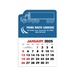 2-Color Stick Up Grid, English (14-Month) Left-Facing Tractor Trailer