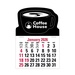 2-Color Stick Up Grid, English (13-Month) Coffee Cup Shape 2026