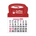2-Color Stick Up Grid, English (13-Month) Coffee Cup Shape 2026
