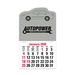 2-Color Stick Up Grid, English (13-Month) Car Shape 2026