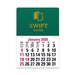 2-Color Stick Up Grid, English (13-Month) Rectangle Shape 2026