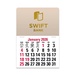 2-Color Stick Up Grid, English (13-Month) Rectangle Shape 2026