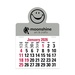 2-Color Stick Up Grid, English (13-Month) Smiley Face Shape 2026