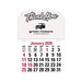 2-Color Stick Up Grid, English (13-Month) Thank You Shape 2026