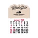 2-Color Stick Up Grid, English (13-Month) Thank You Shape 2026
