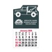 2-Color Stick Up Grid, English (13-Month) Wrecker Shape 2026