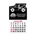 2-Color Stick Up Grid, English (13-Month) Wrecker Shape 2026