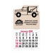 2-Color Stick Up Grid, English (13-Month) Wrecker Shape 2026