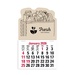 2-Color Stick Up Grid, English (13-Month) Grocery Bag 2026