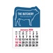 2-Color Stick Up Grid, English (13-Month) Bull 2026