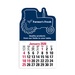 2-Color Stick Up Grid, English (13-Month) Tractor 2026