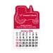 2-Color Stick Up Grid, English (13-Month) Tractor 2026