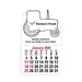 2-Color Stick Up Grid, English (13-Month) Tractor 2026