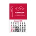 2-Color Stick Up Grid, English (13-Month) Pipe Wrench 2026
