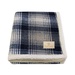 Cottage Plaid Sherpa Blanket with Champagne Color Patch