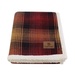 Cottage Plaid Sherpa Blanket with Tan Patch