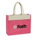 Jute Tote Bag With Front Pocket