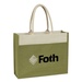 Jute Tote Bag With Front Pocket