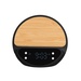 10W Bamboo Wireless Charger With Digital Clock