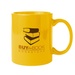 11 oz. Colored Budget Custom Ceramic Mug -Multi Imprint Location