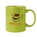 11 oz. Colored Budget Custom Ceramic Mug -Multi Imprint Location