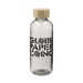 Sona 22 oz. RPET Reusable Bottle w/ FSC Bamboo Lid