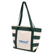 Striped Accent Boat Tote - Full Color Imprint