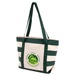 Striped Accent Boat Tote - Full Color Imprint