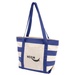 Striped Accent Boat Tote - Single Color Imprint