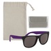 Rubberized Sunglasses With Microfiber Cloth And Pouch