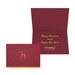 Premium Burgundy Joy Wreath Holiday Card