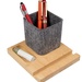 Recycled Felt & Bamboo Pen Holder