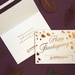 Premium Scattered Thanksgiving Leaves Greeting Card