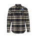 Burnside Men's Plaid Flannel Shirt - Embroidery