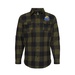 Burnside Men's Plaid Flannel Shirt - Embroidery