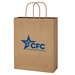 Kraft Paper Brown Shopping Bag - 10" W x 13" H