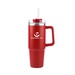 30 oz. Acropolis Vacuum Insulated Travel Mug with Straw - Screen Print