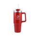 30 oz. Acropolis Vacuum Insulated Travel Mug with Straw - Laser Engraved