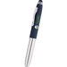 Crowne Triple Function Soft Touch Pen with Light & Stylus - Full Color