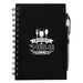 Plastic Spiral Bound Journal with pen