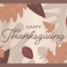 Classic Falling Leaves Thanksgiving Greeting Card