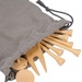 Bamboo Golf Tee Set with Recycled Pouch
