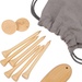 Bamboo Golf Tee Set with Recycled Pouch