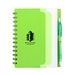 5 x 7 Recycled Dual Pocket Spiral Notebook with Pen